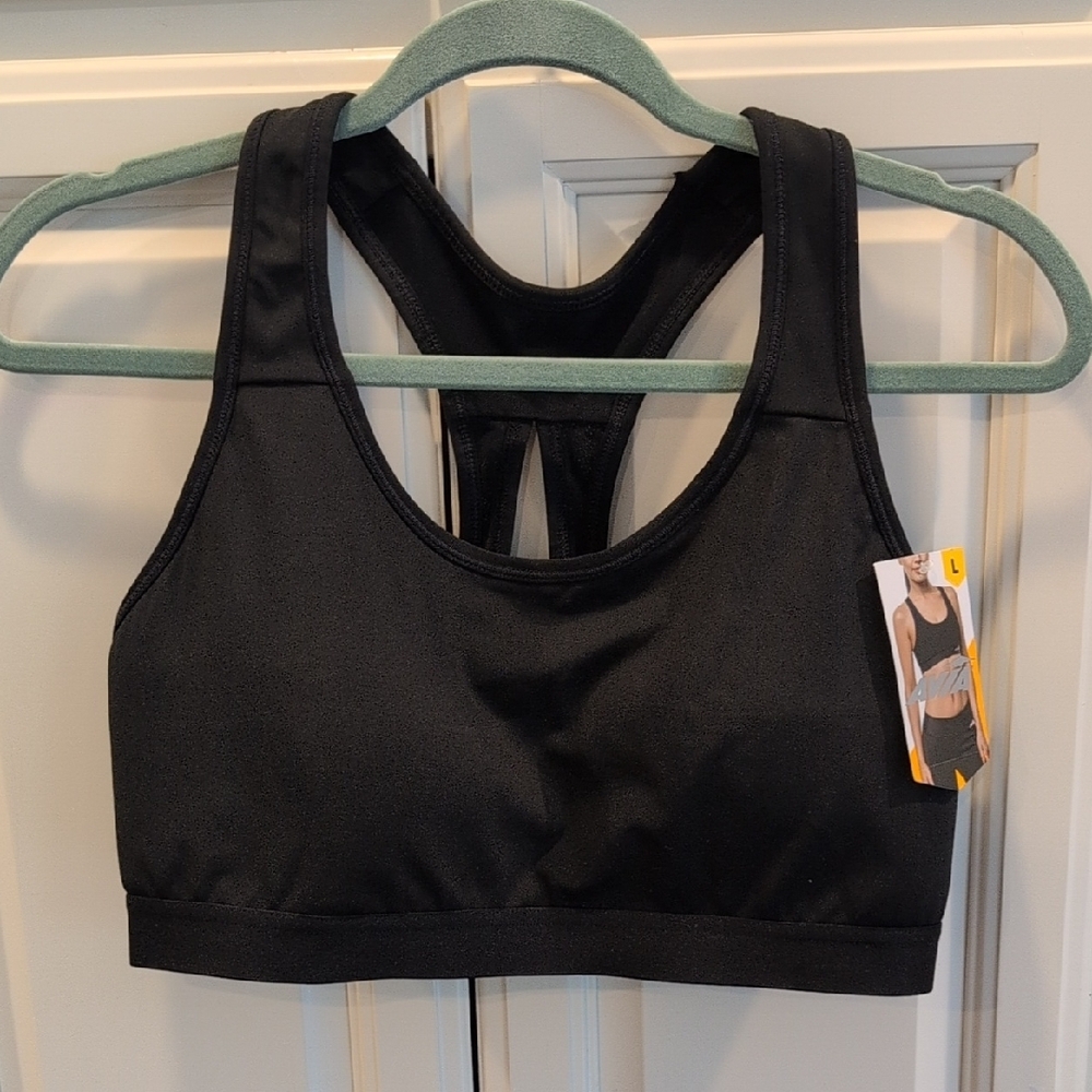 Avia Black Racerback Sports Bra Intimates